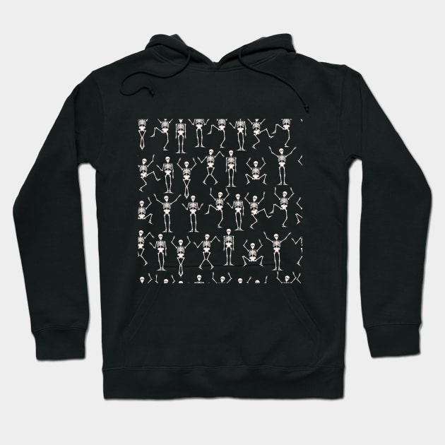 funny skeleton 2 seamless pattern Hoodie by star trek fanart and more